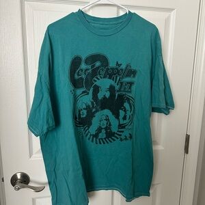 Teal Led Zeppelin Graphic Men's T-Shirt